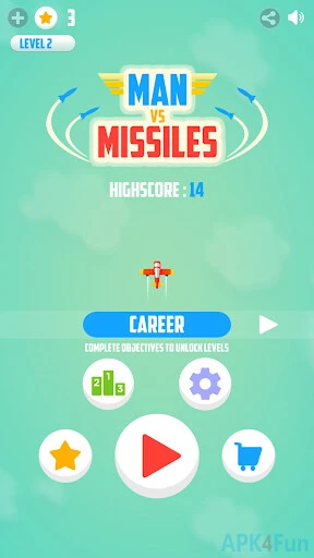 Man Vs. Missiles Screenshot Image