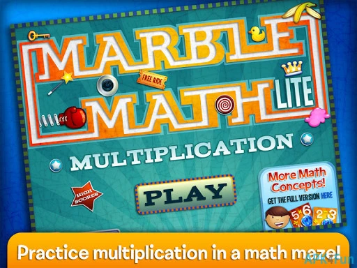 Marble Math Multiplication Screenshot Image