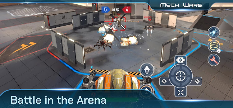 #1. Mech Wars Online Robot Battles (Android) By: MOMEND