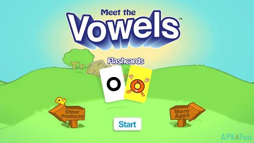 Meet the Vowels Flashcards Screenshot Image