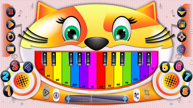 #1. Meow Music - Sound Cat Piano (Android) By: EYPONR GAMES eyup oner