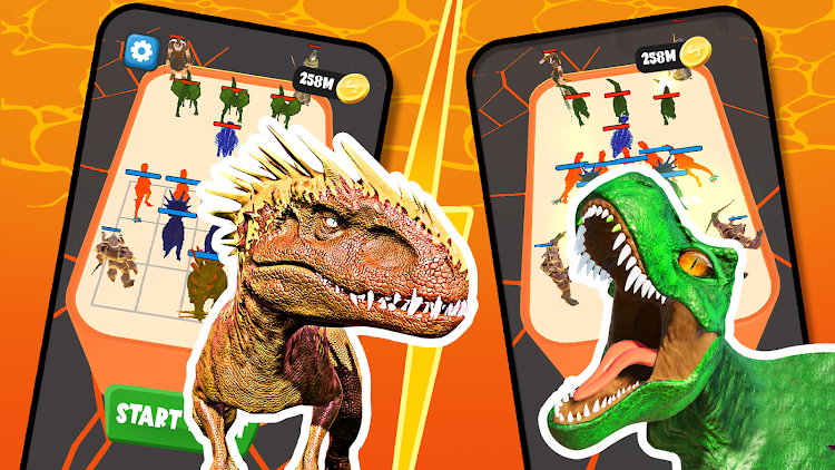 #1. Merge Dinosaur - Fuse & Fight (Android) By: BigQ Apps