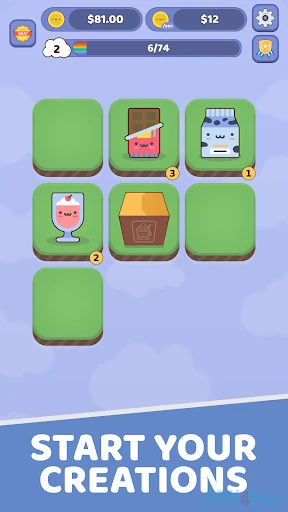 Merge Kawaii Food Screenshot Image