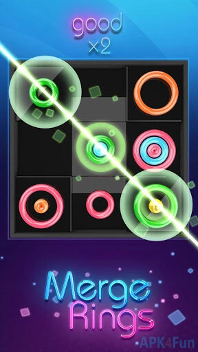 Merge Rings Neon Screenshot Image