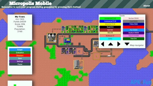 Micropolis Mobile Screenshot Image