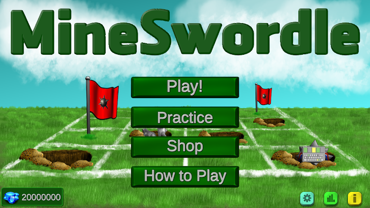 #1. MineSwordle (Android) By: Raging Pygmy Goat Games