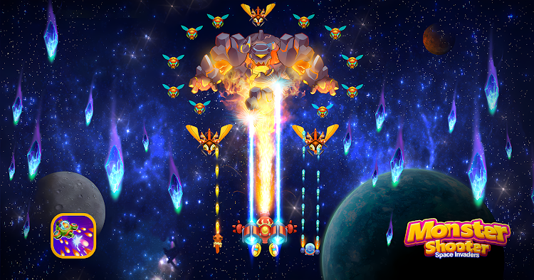 #1. Monster Shooter: Space Invader (Android) By: GCenter