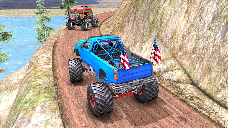 #1. Monster Truck Stunt 4x4 Car 3D (Android) By: planet360games