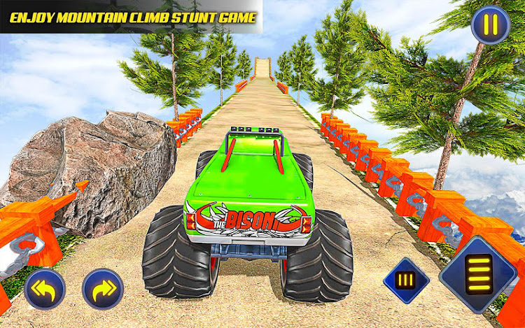 #1. Monster Truck Stunt Games 3D (Android) By: Extreme Games Production