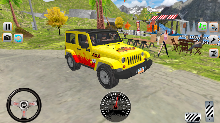 #1. Mountain jeep Game Uphill jeep (Android) By: AHW Gaming Studio