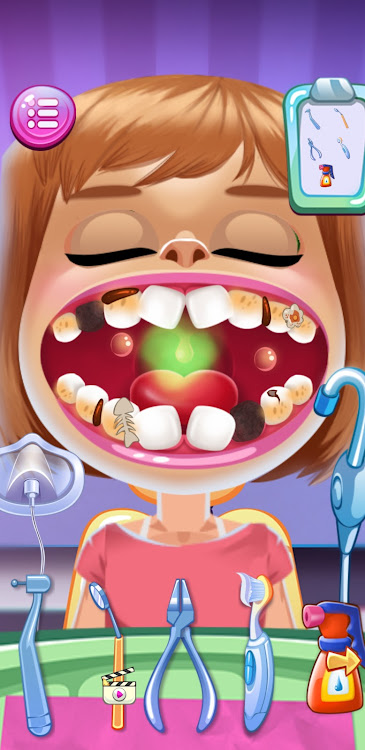 #6. My Dentist: Teeth Doctor Games (Android) By: foxgame - Color art & Puzzle game