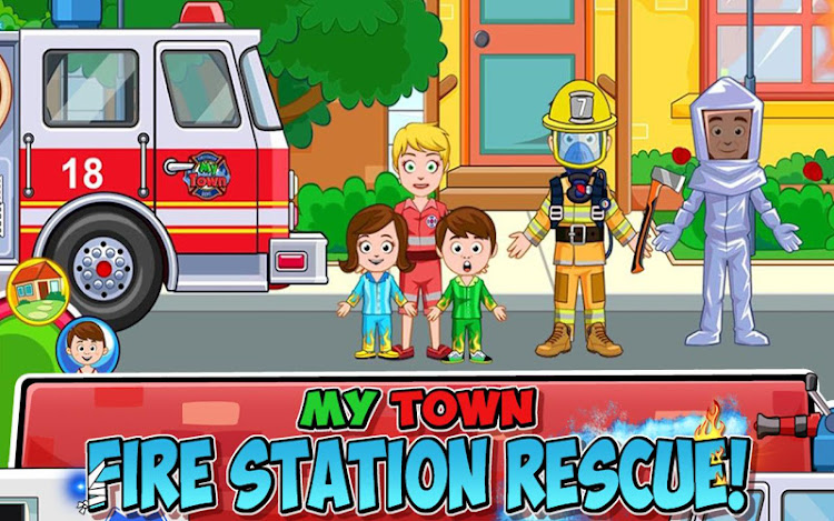 #1. My Town : Fire station Rescue (Android) By: My Town Games Ltd