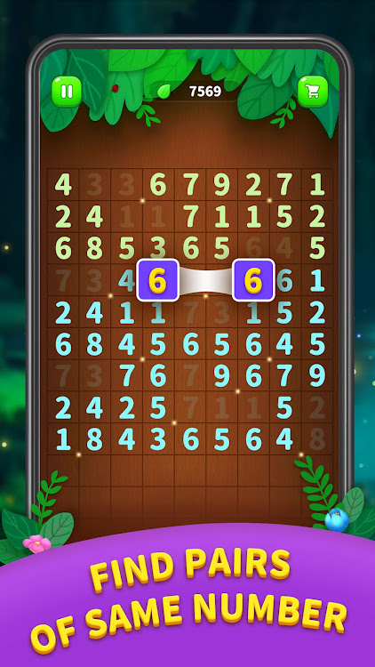 #1. Number Match - Ten Pair Puzzle (Android) By: Shared Fun