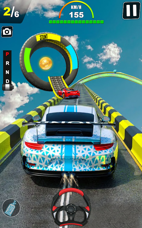 #1. Car Driving Games Stunt Racing (Android) By: TRY Games