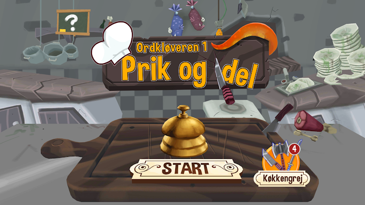 #1. Ordkløveren 1: Prik og del (Android) By: BAKOBA - Learning Games for Kids