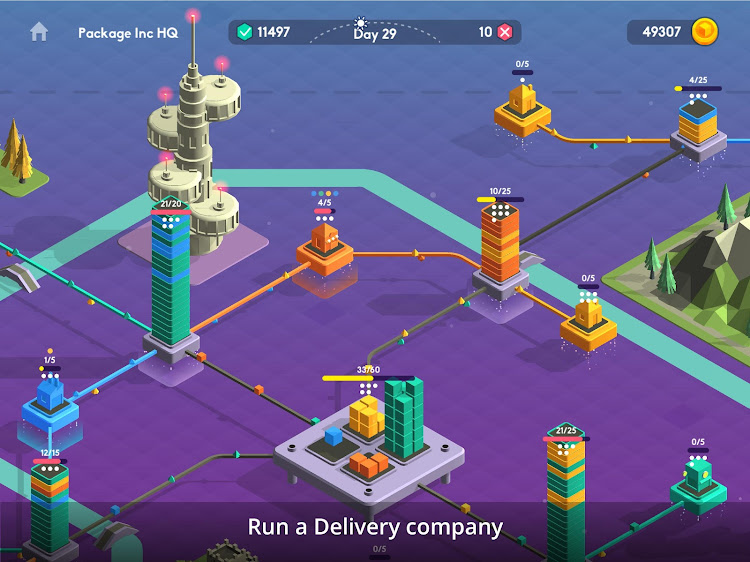 #9. Package Inc - Management Games (Android) By: Infinity Games, Lda