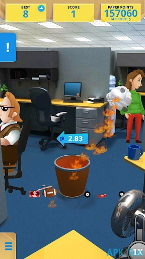 Paper Toss Boss Screenshot Image