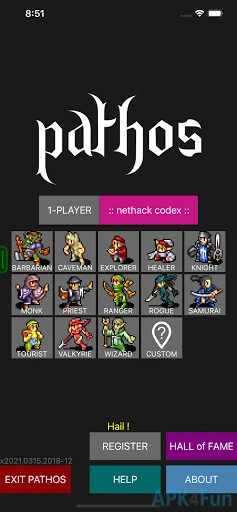 Pathos: Nethack Codex Screenshot Image