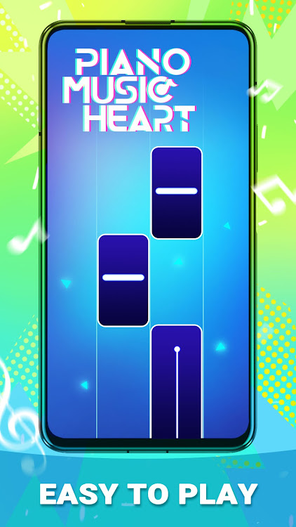 #1. Piano Music Heart: Pop Tiles (Android) By: CodiPlayer