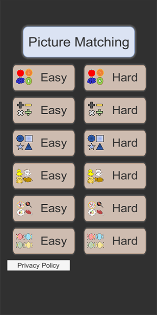 #1. Picture Matching-Memory Game (Android) By: Yun Sung-Min
