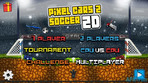 Pixel Cars 2 Soccer Screenshot Image