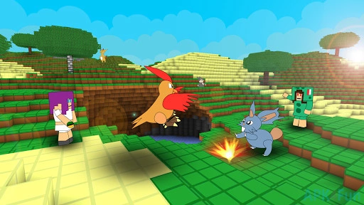 Pixelmon Craft Go: Trainer Battle Screenshot Image