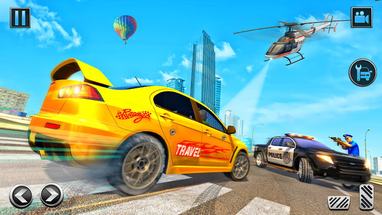 #8. Police Car Chase Car Games (Android) By: Dubai Entertainment