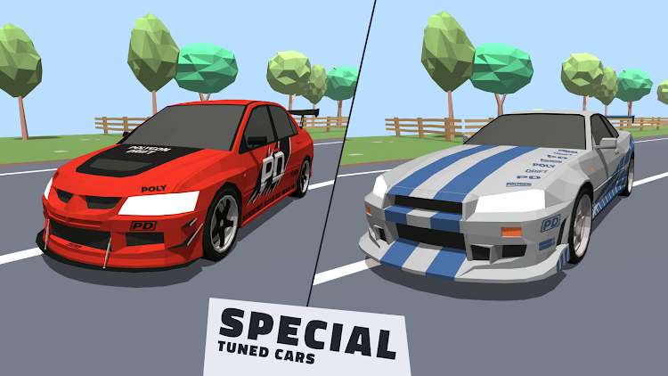 #1. Polygon Drift: Traffic Racing (Android) By: Big Village Studio