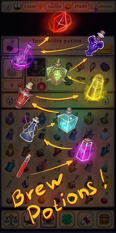 #1. Potion shop: Alchemy Simulator (Android) By: ProudHorse Games