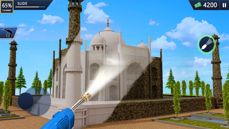 #1. Power Gun - Washing Simulator (Android) By: InfinityGames Studio