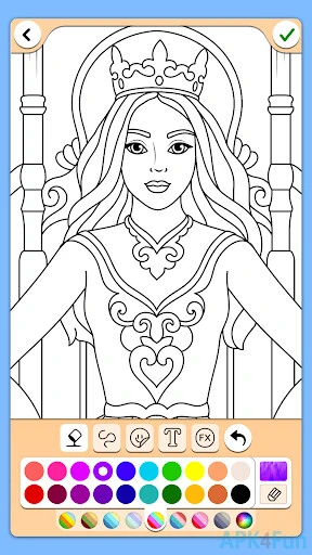 Princess Coloring Screenshot Image