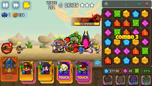 Puzzle & Defense Screenshot Image