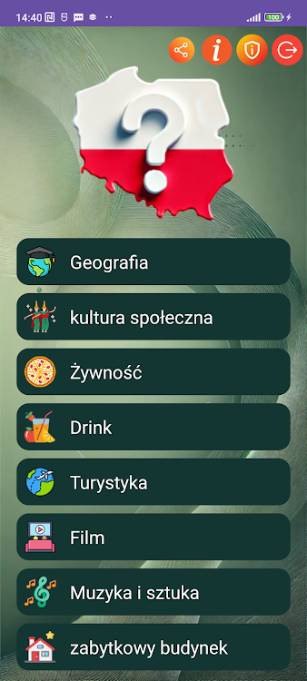 #1. Quiz o Polskę (Android) By: Jatisari Inovasi Studio