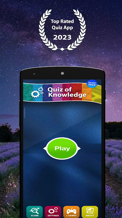 #1. Quiz of Knowledge Game (Android) By: educ8s.com