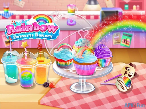 Rainbow Desserts Bakery Party Screenshot Image