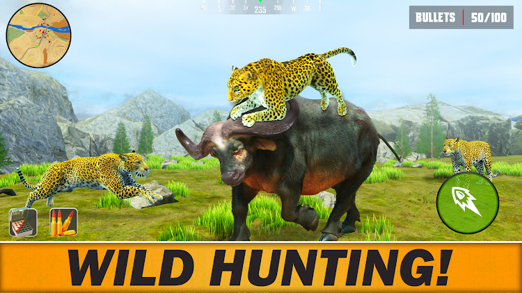 #1. Real Wild Animal Hunting Game (Android) By: crushiz