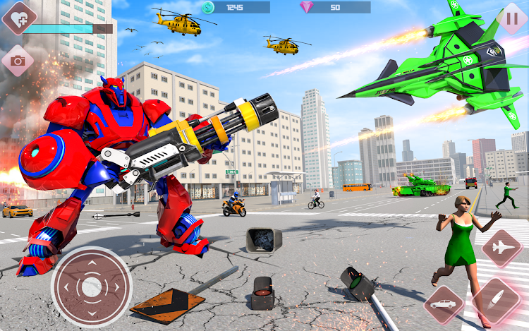 #1. Robot Transform Army Tank War (Android) By: Trendish