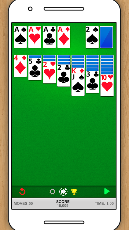 #1. SOLITAIRE CLASSIC CARD GAME (Android) By: STANDARD SOLITAIRE CARD GAME