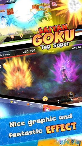 Saiyan Goku Tap Super Z Screenshot Image