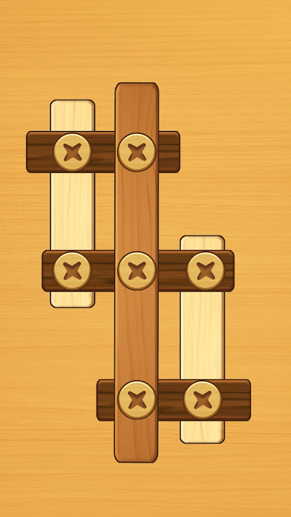 #1. Screw Puzzle: Wood Nut & Bolt (Android) By: FALCON GAMES