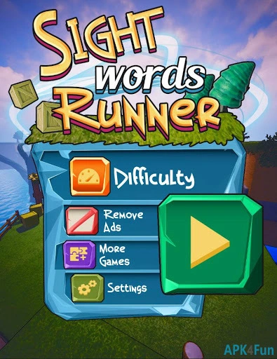 Sight Words Runner Screenshot Image