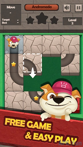 Slide Puzzle Puppy Rescue Screenshot Image