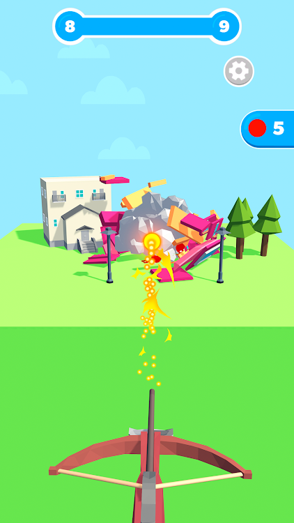 #1. Slingshot Smash－Shooting Range (Android) By: CASUAL AZUR GAMES