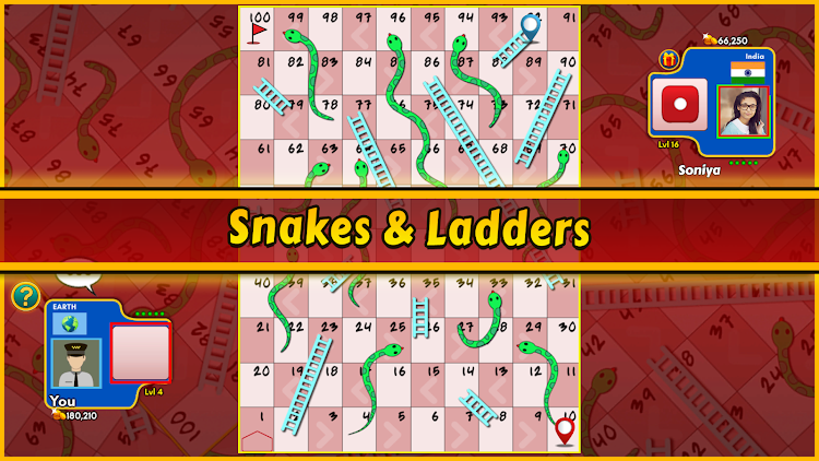 #3. Snakes and Ladders King (Android) By: Gametion