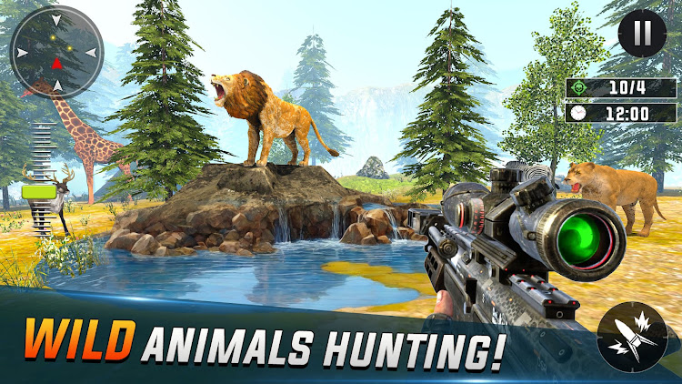 #1. Sniper Animal Hunting Games 3D (Android) By: ModsMeta