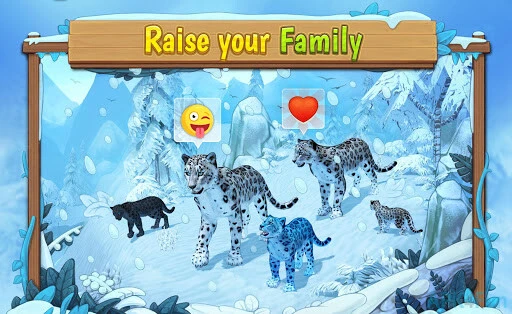 Snow Leopard Family Sim Online Screenshot Image