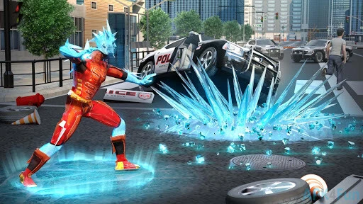 Snow Storm Superhero Screenshot Image