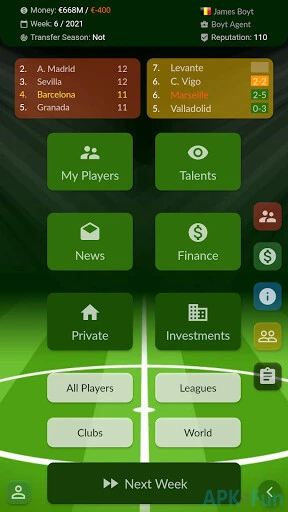 Soccer Agent Screenshot Image