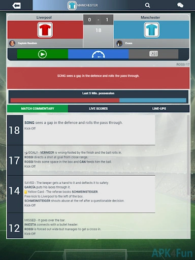 Soccer Manager Worlds Screenshot Image