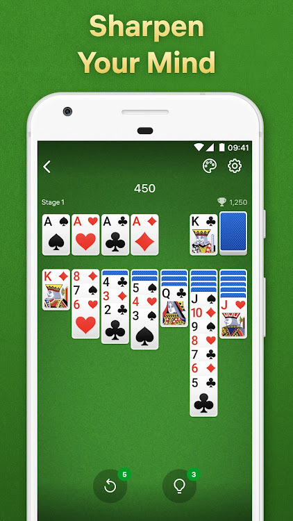 #1. Solitaire - Classic Card Game (Android) By: Easybrain